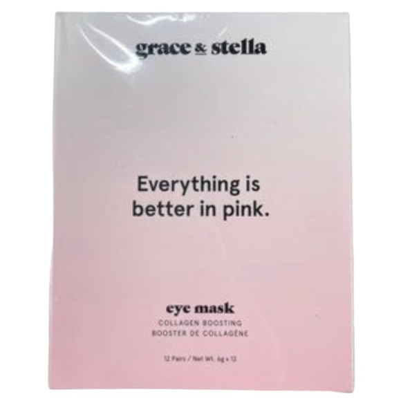 Grace & Stella~Everything Is Better In Pink Collagen Boosting Eye Masks NEW - Picture 2 of 9